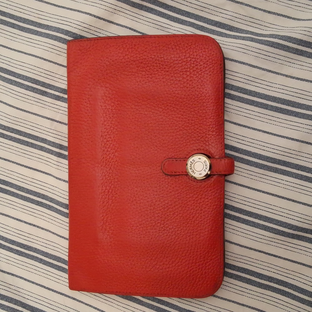HERMES DOGON GM Bifold Wallet AND Coin Case
